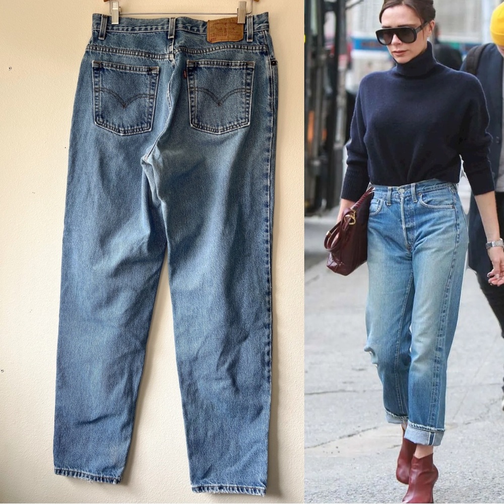 Vintage Y2K Women's‎ Levi’s 550 relaxed tapered denim Jeans size 32x32